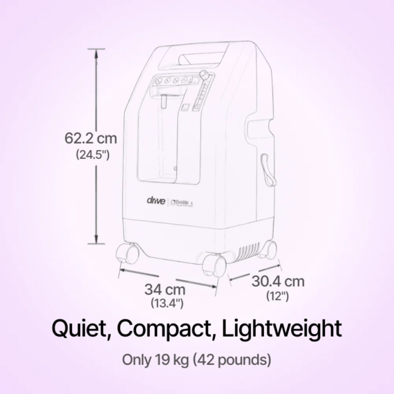 DeVilbiss Oxygen Concentrator 10 Liter dimensions