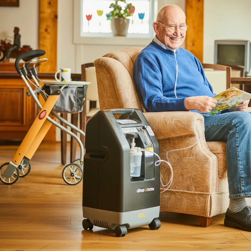 DeVilbiss Oxygen Concentrator 10 Liter home use lifestyle
