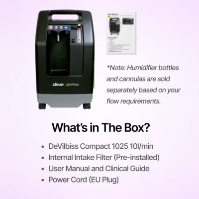 DeVilbiss Oxygen Concentrator 10 Liter what's in the box