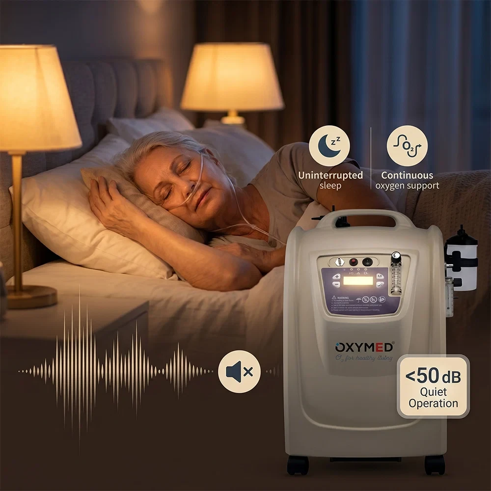Oxymed Oxygen Concentrator 10 Liter quiet overnight use