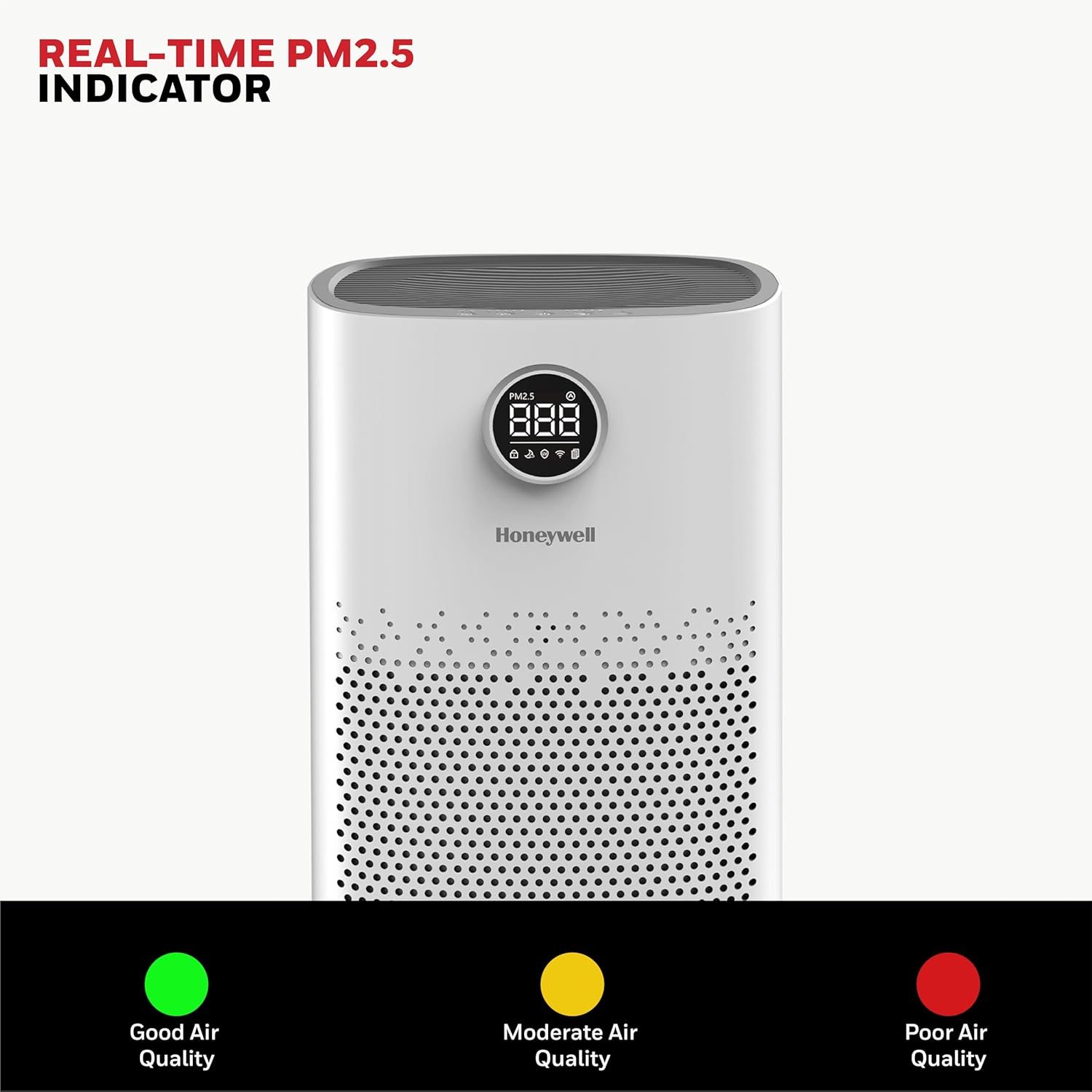 Honeywell Air Touch P2 price — real-time PM2.5 display and air quality indicator