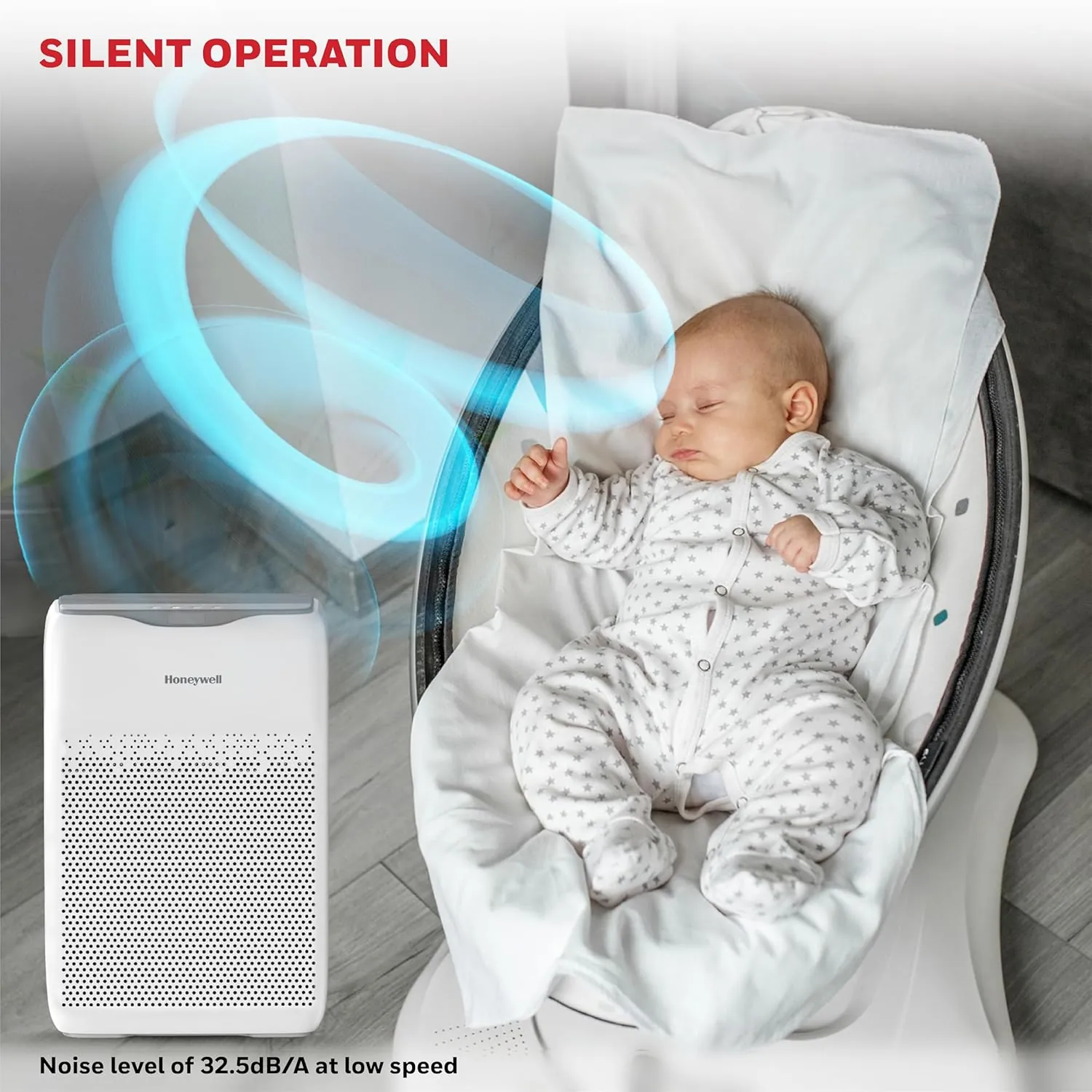 Honeywell Air Touch V2 silent operation 32.5dB/A low speed