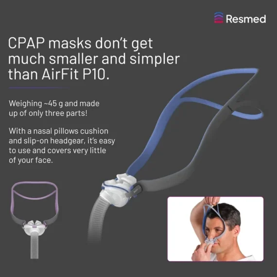 resmed-airfit-p10-standard-weight-simplicity-infographic