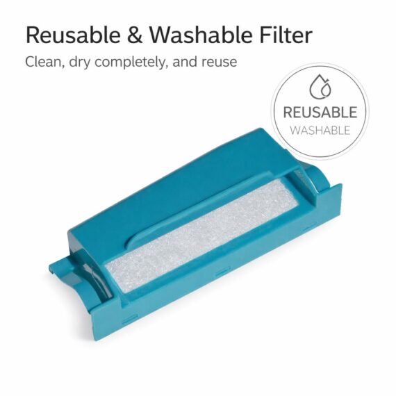 DreamStation reusable washable air intake filter — clean, dry completely, and reuse
