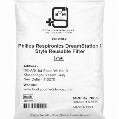 BYM Philips Respironics DreamStation 1 style reusable filter, pack of 2, item VCF5100-2