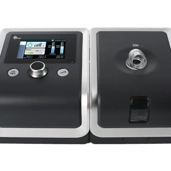 BMC RESmart GII Auto CPAP Machine (G2) front view with integrated heated humidifier