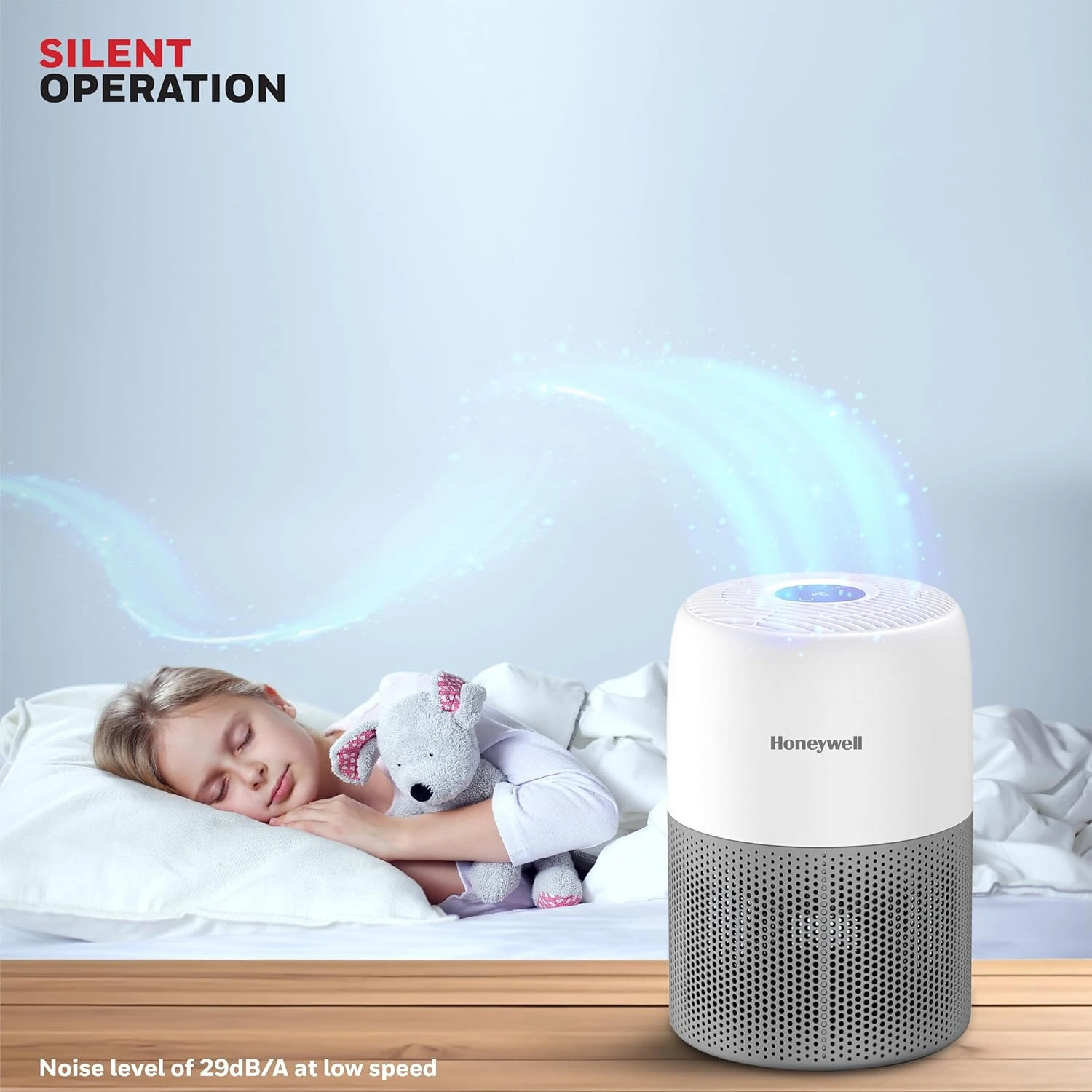 Honeywell Air Touch V1 silent operation, 29dB/A low noise