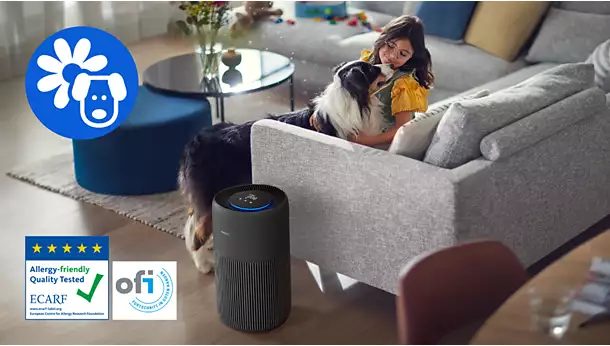 Philips AC2221 ECARF certified allergy friendly, tested by OFI institute