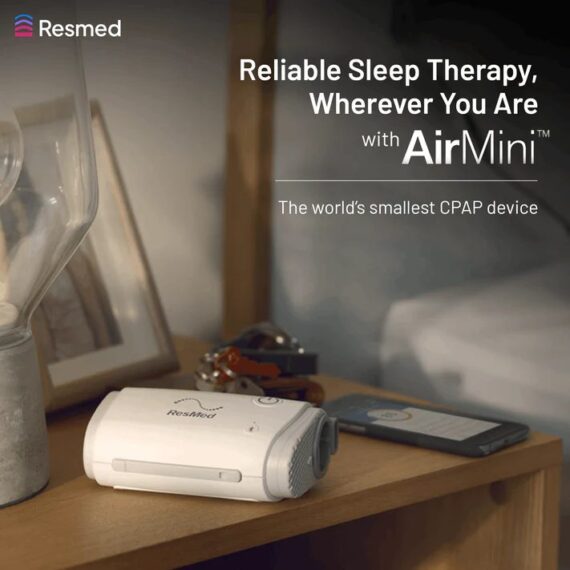 Reliable sleep therapy wherever you are with ResMed AirMini — the world's smallest CPAP device