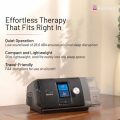 ResMed AirStart 10 effortless therapy: quiet operation 26.6dBA, compact and lightweight, travel-friendly FAA-compliant
