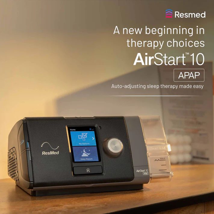 ResMed AirStart 10 APAP — a new beginning in therapy choices, auto-adjusting sleep therapy made easy