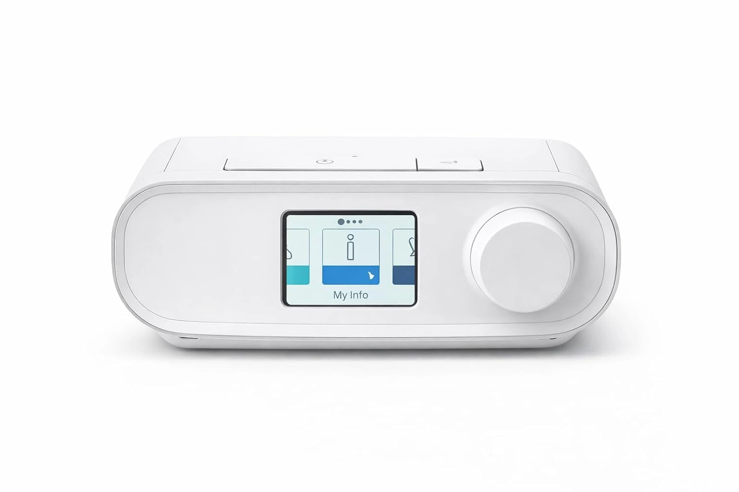 DreamStation Auto CPAP Machine front view with colour LCD screen