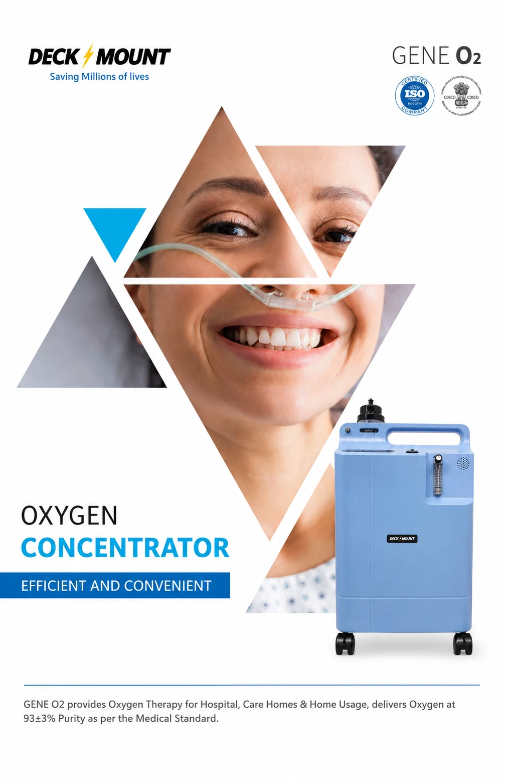 Deck Mount GeneO2 Oxygen Concentrator product overview