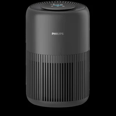 Philips AC0950/60 air purifier front view with digital display and touch controls