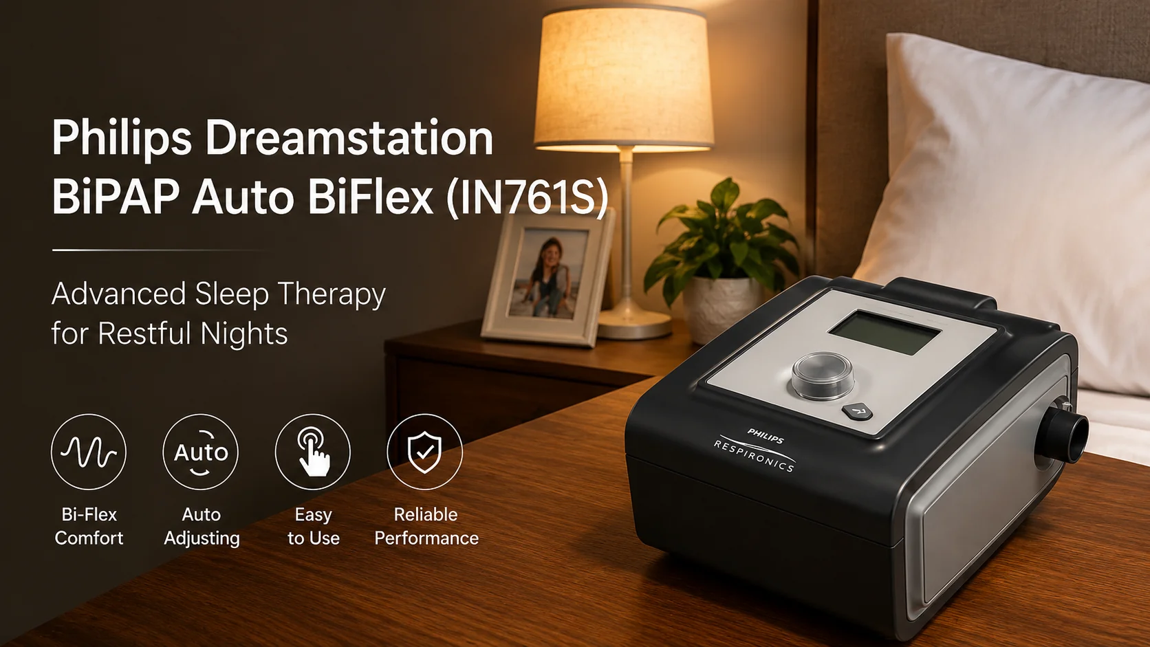 Philips DreamStation BiPAP Auto BiFlex IN761S — advanced sleep therapy for restful nights