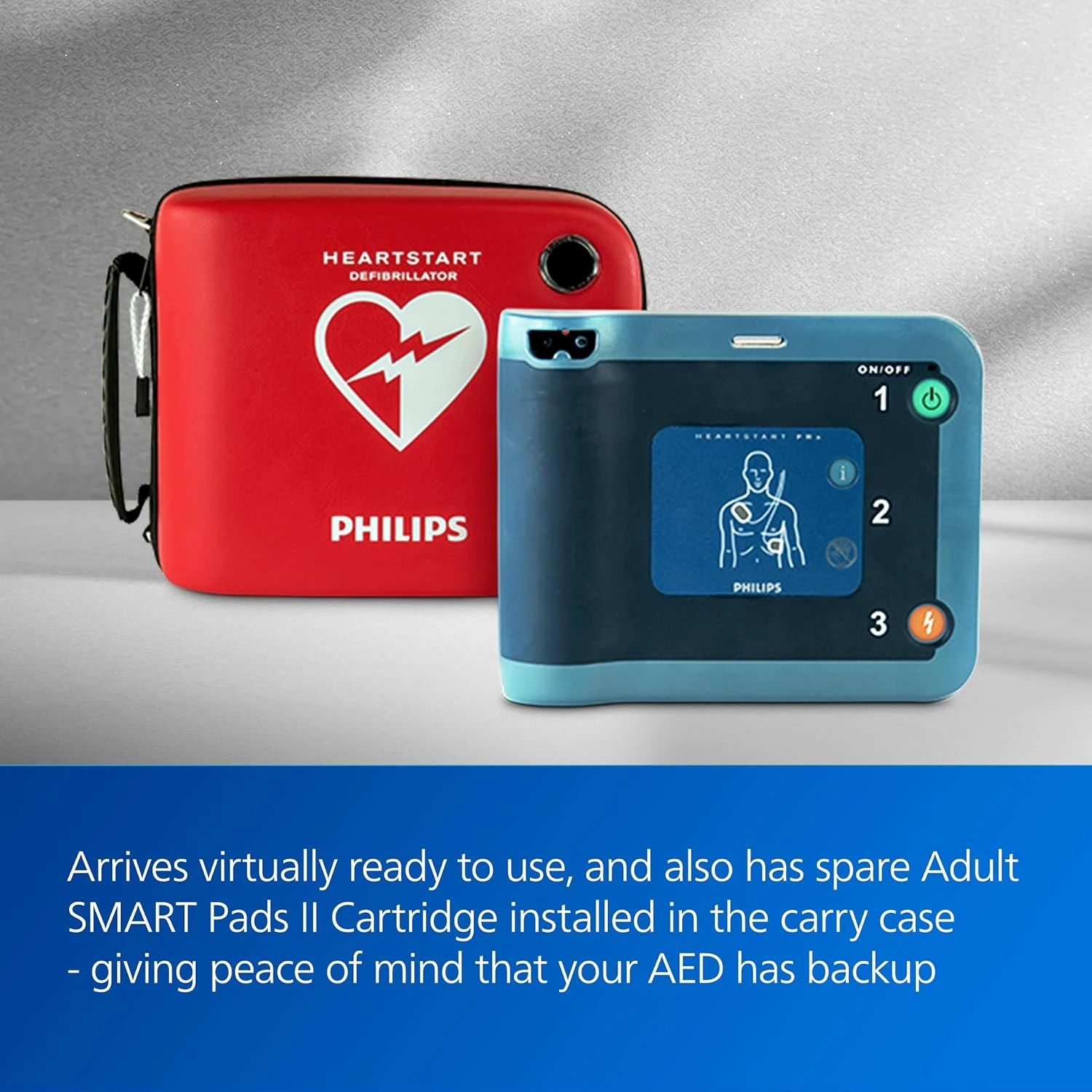 Philips HeartStart FRx always-ready self-testing