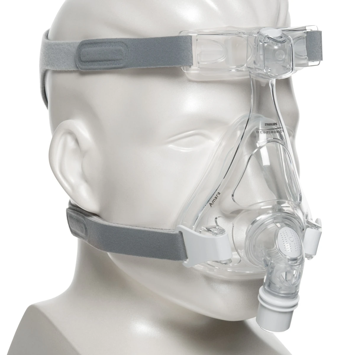 Philips Amara Silicone Price India — full face CPAP mask shown on a manikin