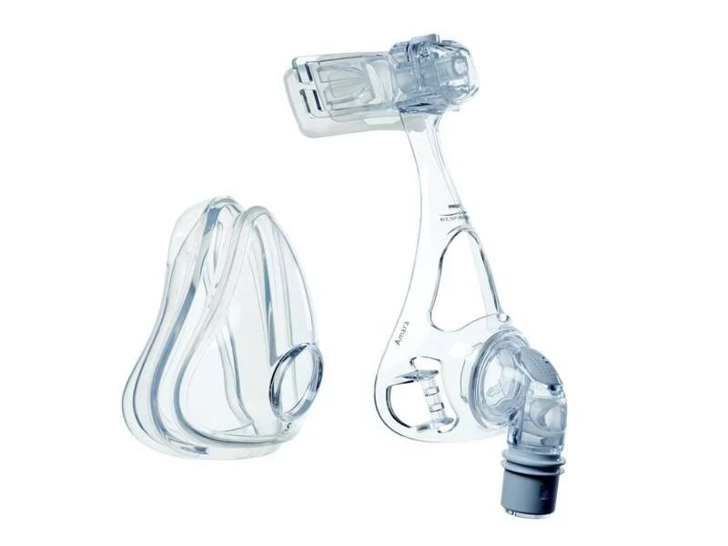 Philips Amara Silicone mask parts breakdown: cushion, frame, elbow, and headgear