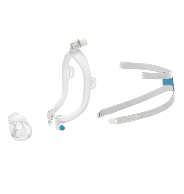 ResMed AirFit F30i mask components: cushion, frame, and headgear