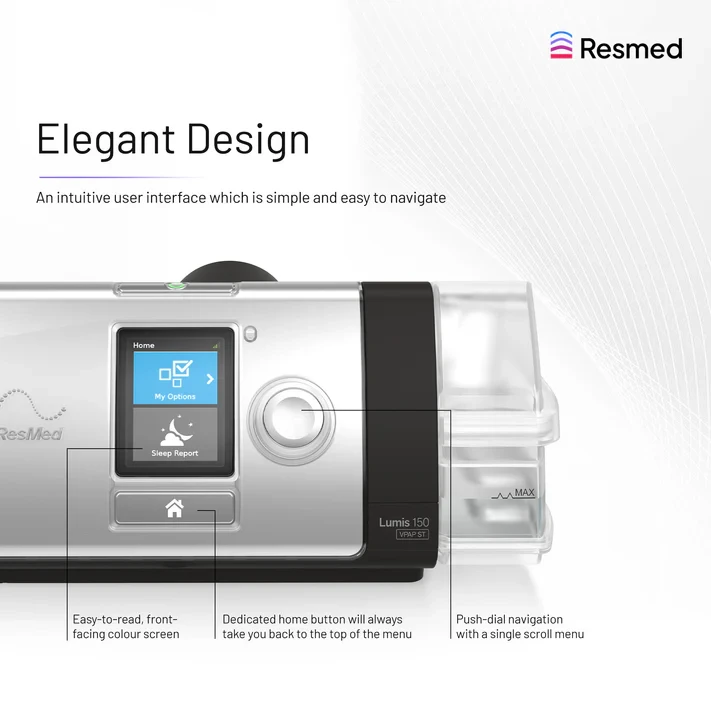 ResMed Lumis 150 VPAP ST-A elegant design