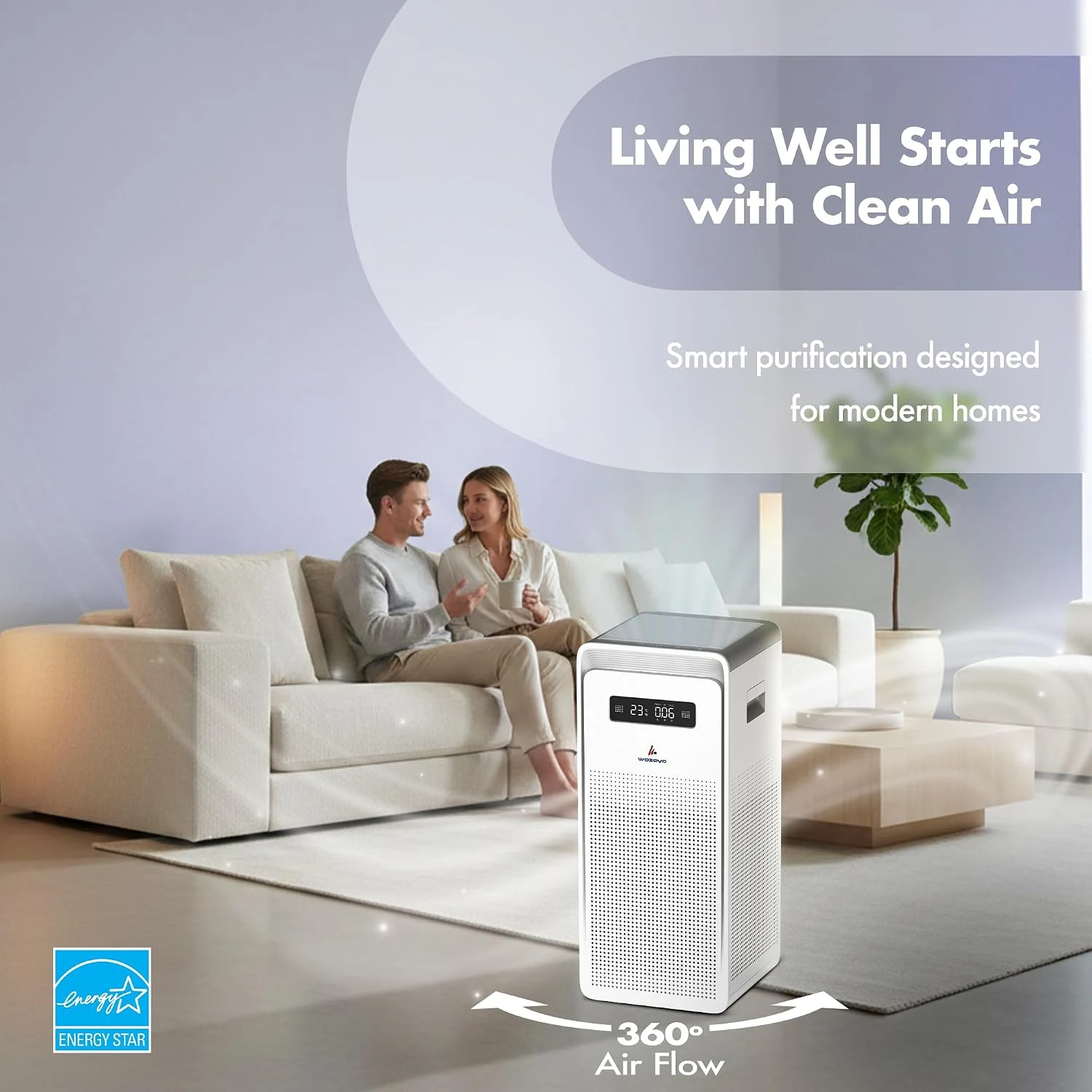WOZOYO Pure Air PA6 for clean air at home